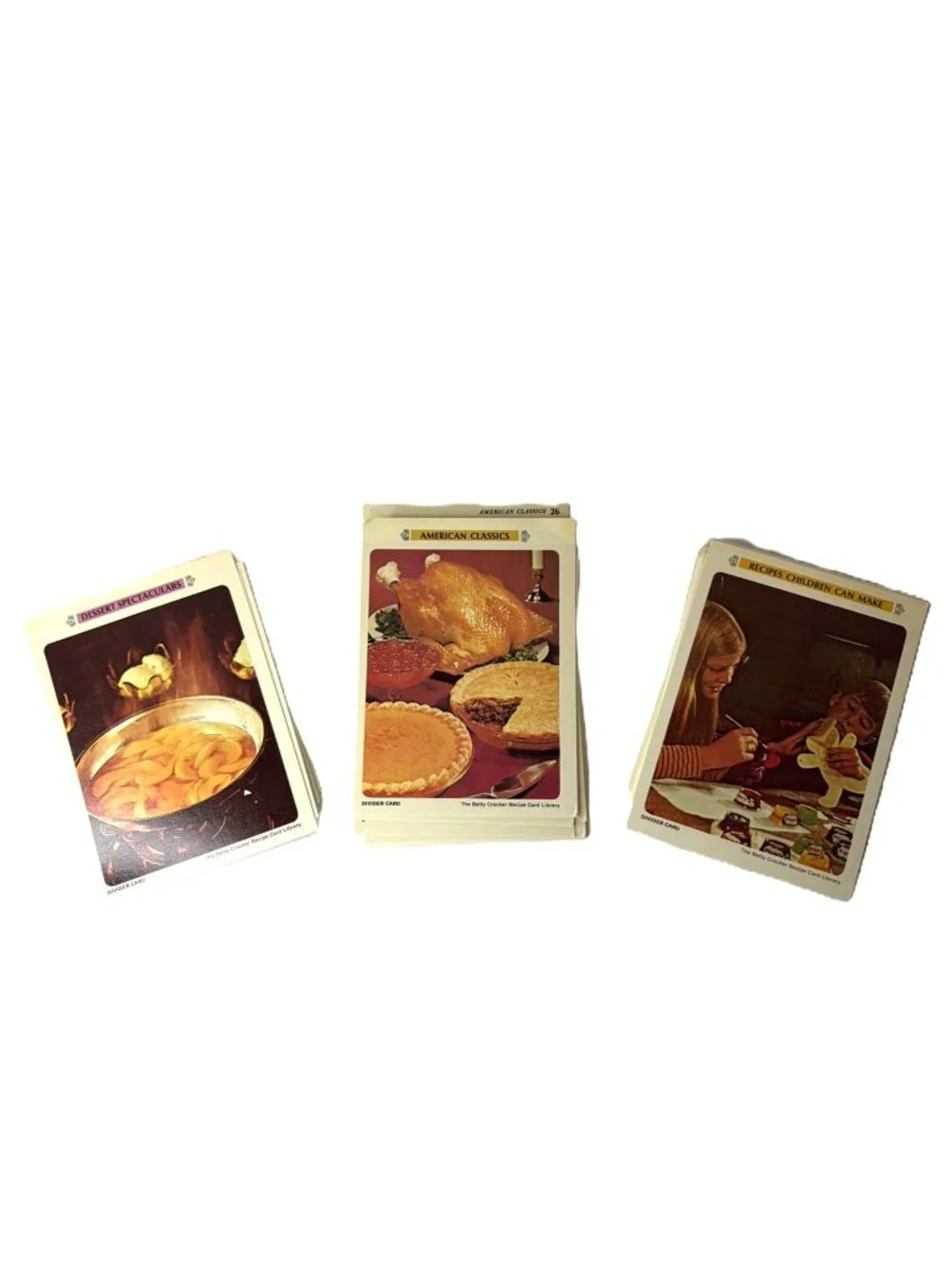 Vintage 1971 Betty Crocker Recipe Box & Card Library Set Green Retro Kitchen